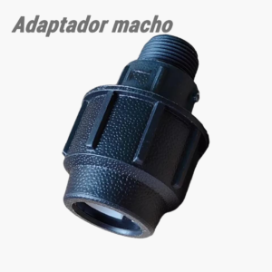 adaptador rosca macho pvc p/manguera riego
