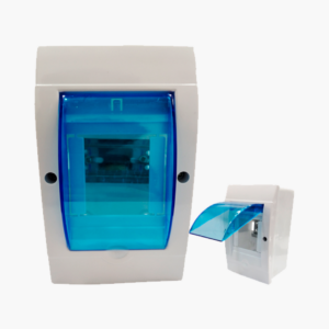 caja plastica para protector integral con din riel