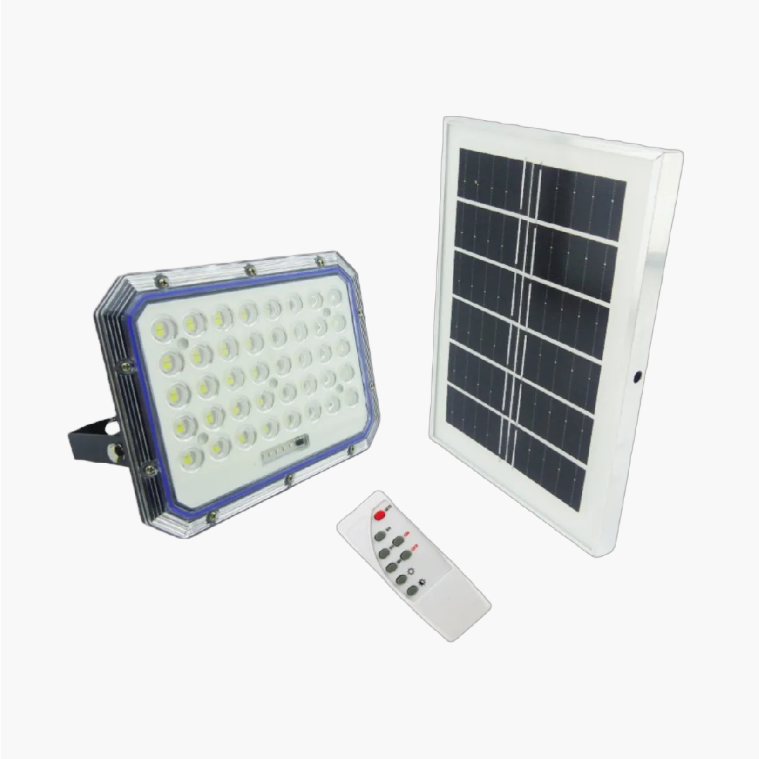 REFLECTOR LED JORTAN CON PANEL SOLAR DE 500W