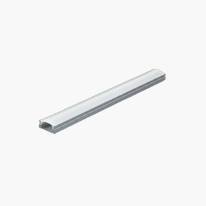 PERFIL DE ALUMINIO SUPERFICIAL 30mm × 15mm (TRAMO DE 3 METROS) CON DIFUSOR OPALINO PARA CINTAS COB/MANGUERAS LED