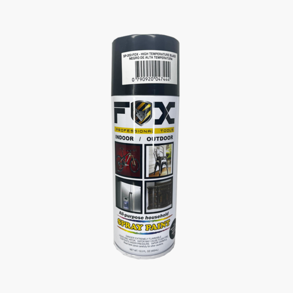 Spray Fox alta temperatura negro 400ml