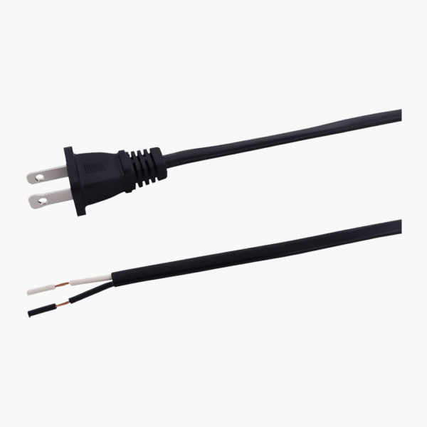 Cable c/enchufe sencillo #18awg 100% cobre 2mt